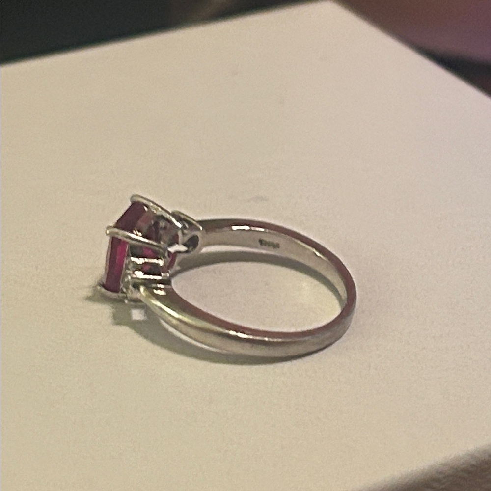 Ruby Cushion-Cut Statement Ring - image 2